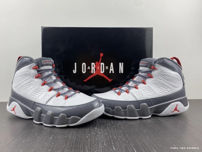 Rep Husky Jordan 9 Air Red CT8019-162 Fire 0626